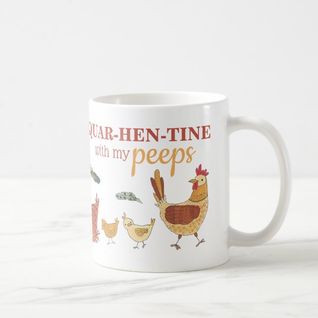 Mug Amusant jeu de poulets de quarantaine (Droite)