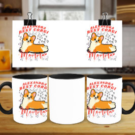 Mug Amusant meilleur Corgi Momma avec coeur graphique