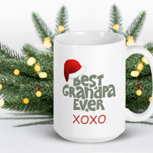 Mug Amusant Meilleur Grand-Père Jamais Santa Hat Chris