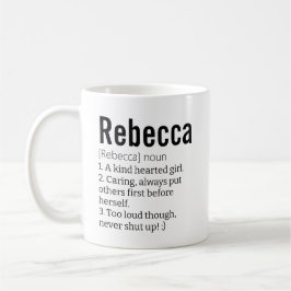 Mug Amusant Meilleure Rebecca Définition LPA Dwarfism