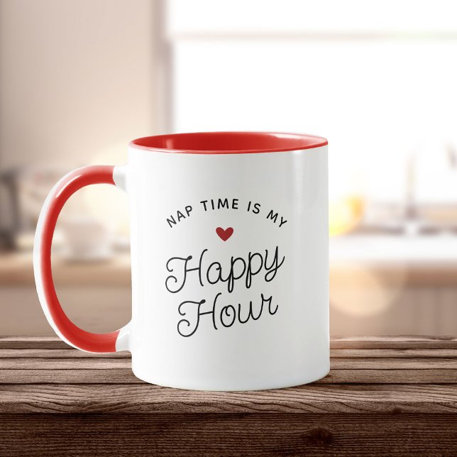 Mug Amusant Nouvelle Maman Temps de sieste Happy Hour  (Créateur téléchargé)