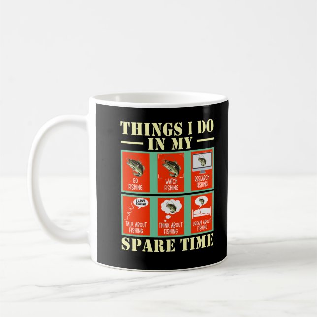 Mug Amusant pêcheur Humour de pêche (Gauche)