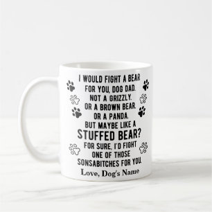 Mug Amusant Personnalisé Combattre Un Ours Pour Vous 