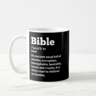 Mug Amusante athée anti-religion Bible athéisme