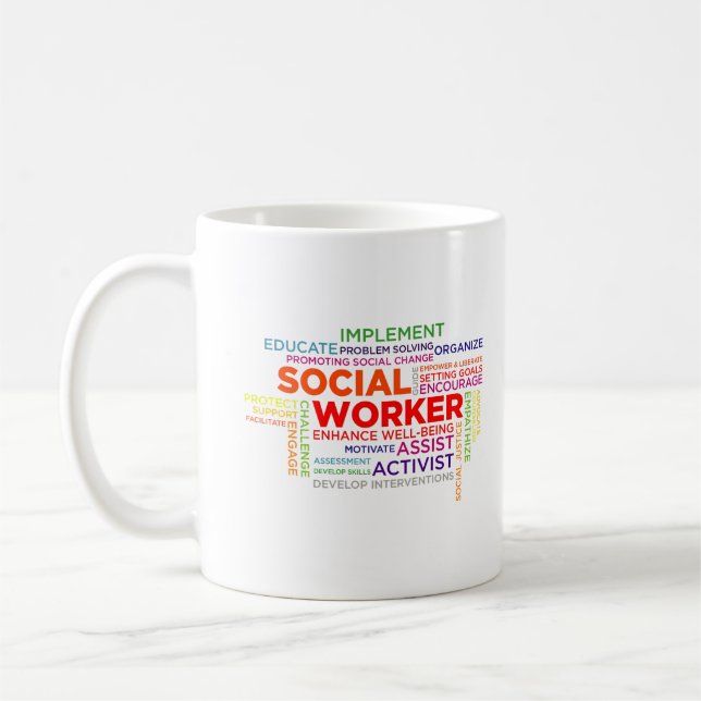 Mug Amusante définition significative du travailleur s (Gauche)