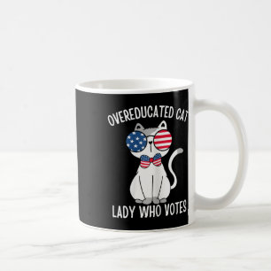 Mug Amusante Femme De Chat Suréduquée Qui Vote Pour Ka