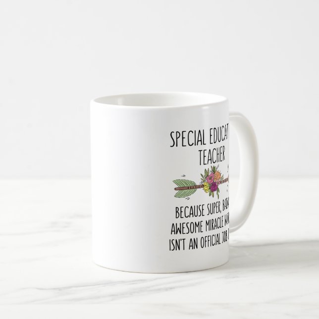 Mug Amusante idée cadeau de professeur d'éducation spé (Devant droit)