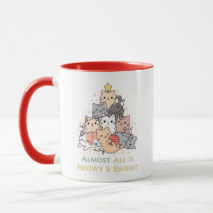 Mug Amusants Amoureux de les chats Meowy Noël avec ch
