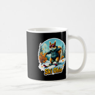 Mug Amusants Hiver Aventure En Ohio Écureuil De Ski