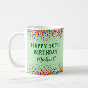 Mug Amusement Anniversaire Coloré Confetti