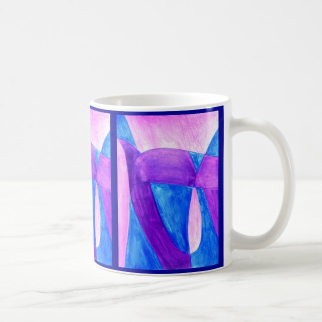 Mug AMUSEMENT dans l'art abstrait d'arrière - plan (Droite)