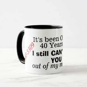 Mug Amusement Depuis 40 Ans 867-5309 Rétro Années 80