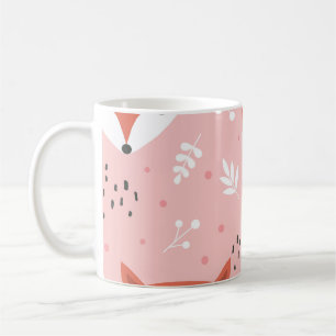 Mug Amusement Fox : Motif de forêt mignon
