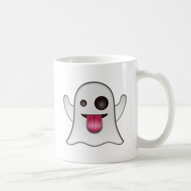 Mug Amusement frais d'Emoji de fantôme effrayant (Droite)
