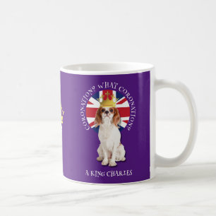 Mug AMUSER QUELLE CORONATION Roi Charles Spaniel Monog
