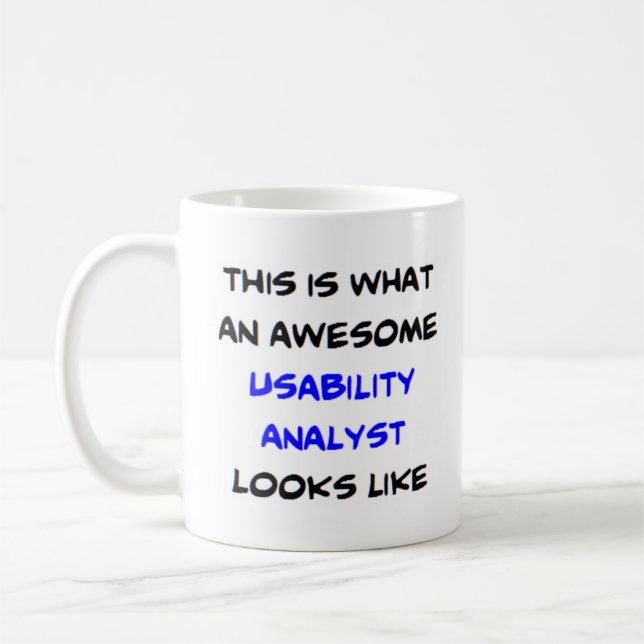 Mug analyste d'utilisabilité, génial (Gauche)
