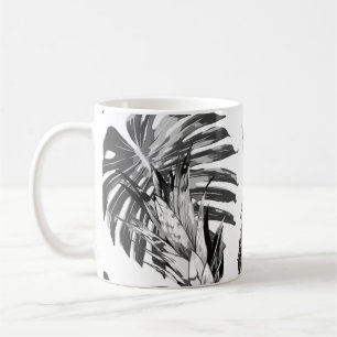 Mug Ananas, feuilles de jungle tropicale. Belle coutur