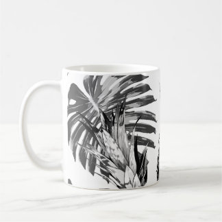 Mug Ananas, feuilles de jungle tropicale. Belle coutur