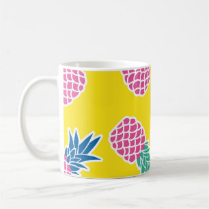 Mug Ananas Frenzy : Caricature Vintage.