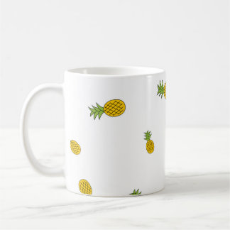 Mug Ananas mignon motif sans couture arrière - plan. V