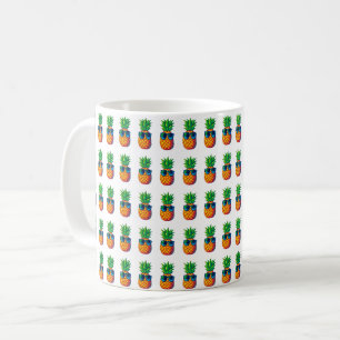Mug Ananas mignonnes avec lunettes de soleil Motif san