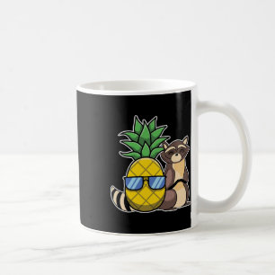 Mug Ananas Plages Aloha Hawaii Raccoon Cadeau - Raco