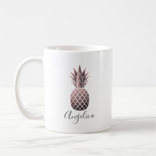 Mug Ananas Rose personnalisé
