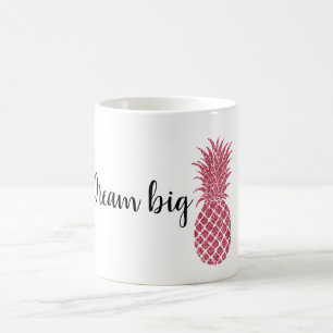 Mug Ananas Tropical Parties scintillant rose Fille