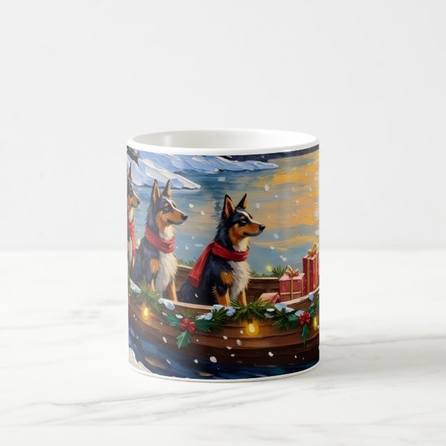 Mug Anatolian Shepherd Christmas Boat Holiday (Centre)
