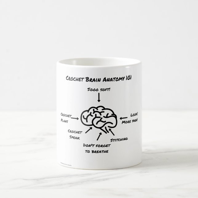Mug Anatomie de cerveau de crochet (Centre)
