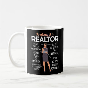 Mug Anatomie De L'Agent Immobilier Réaltor D'Un Réalto