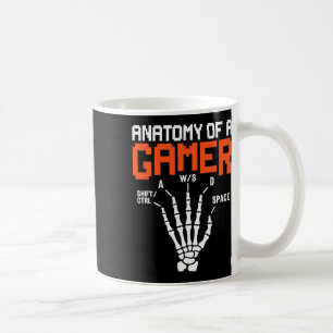 Mug Anatomie Drôle D'une Main De Squelette De Joueur D