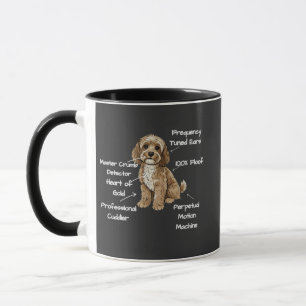 Mug Anatomie drôle et mignonne d'un amateur de Cockapo