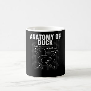 Mug Anatomie du canard en caoutchouc