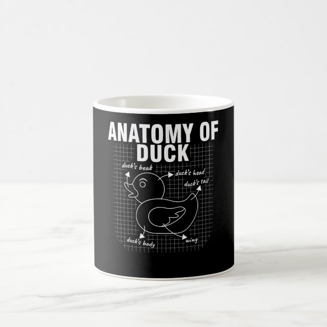 Mug Anatomie du canard en caoutchouc (Centre)