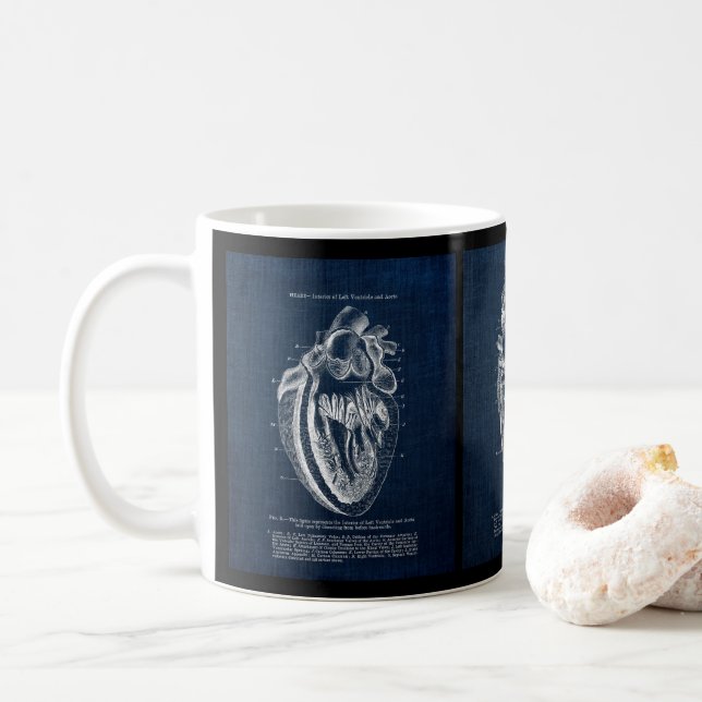 Mug Anatomie du coeur humain (Avec donut)