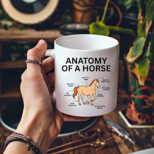 Mug Anatomie d'un cheval, Cadeaux de cheval drôles, Am