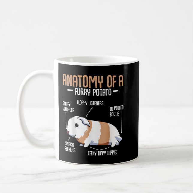 Mug Anatomie D'Une Pomme De Terre Furieuse Guinée Pig  (Gauche)