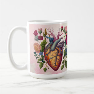 Mug anatomie médicale vintage médecin de la fleur card