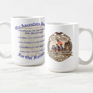 Mug Ancêtres patriotes américains de la guerre révolut