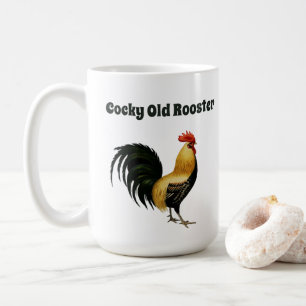 Mug "Ancien coq" avec le graphique d'un coq