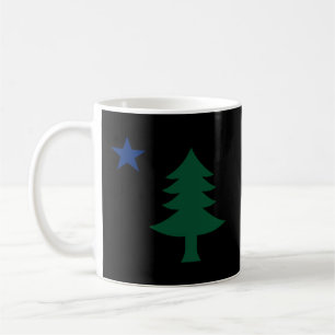 Mug Ancien Premier Drapeau De L'Arbre À Pins Du Maine 