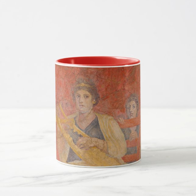 Mug Ancien Romain Pompéi Voisin Fresco Musicien (Centre)