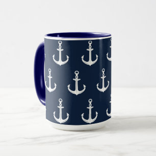 Mug Ancre bleue marine