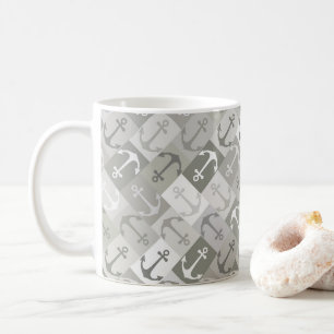 Mug ancre chevron mono