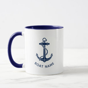 Mug Ancre de bateau nautique Maison de plage personnal