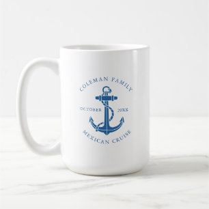 Mug Ancre de bateau nautique personnalisée pour la fam