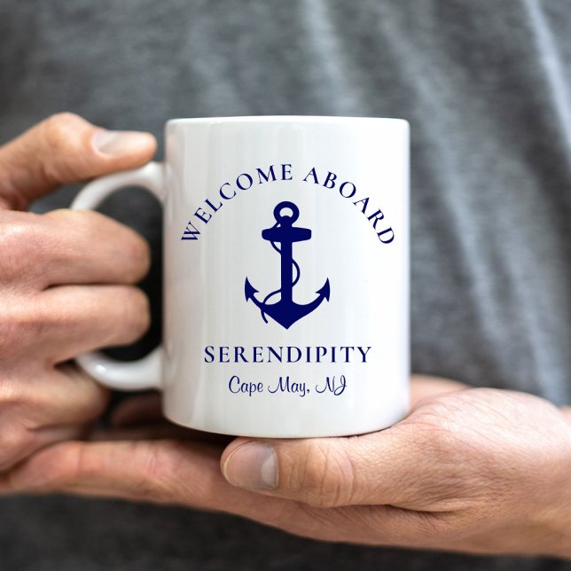 Mug Ancre de bateau personnalisée (Créateur téléchargé)