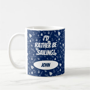 Mug Ancre de navigation nautique