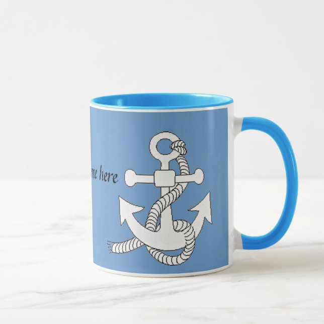 Mug - Ancre et nom des navires (Droite)